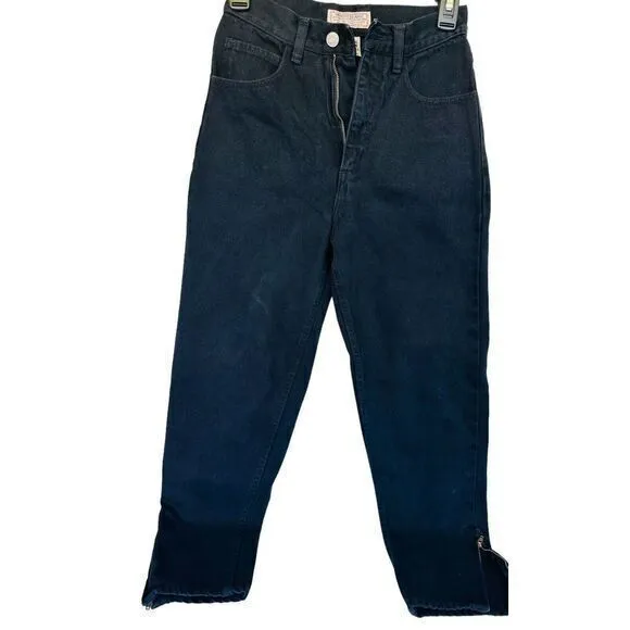 VTG GUESS Georges Marciano‎ Women's 24&quot; High Waist Mom Jeans Taper/Zipper #39015
