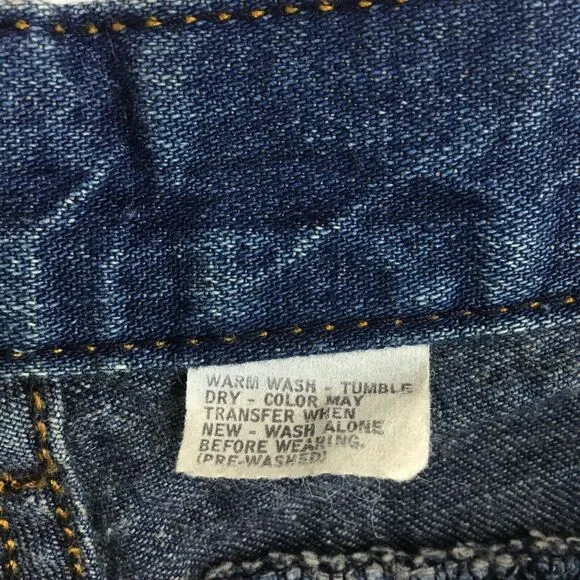 VTG Levi's 685 Women's Cut-Off Jeans sz 24X24 Orange Tab Blue 80's Made in USA