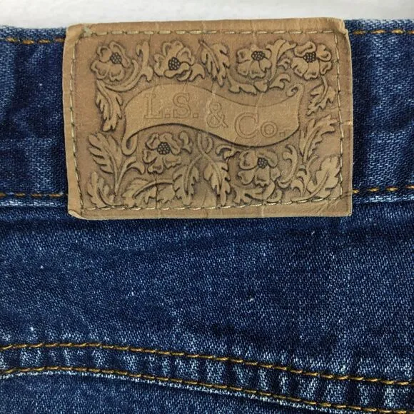VTG Levi's 685 Women's Cut-Off Jeans sz 24X24 Orange Tab Blue 80's Made in USA