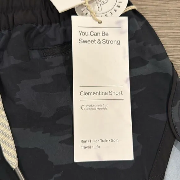 VUORI Clementine‎ Short Women's Performance Shorts size XS 0 NWT Black Camo