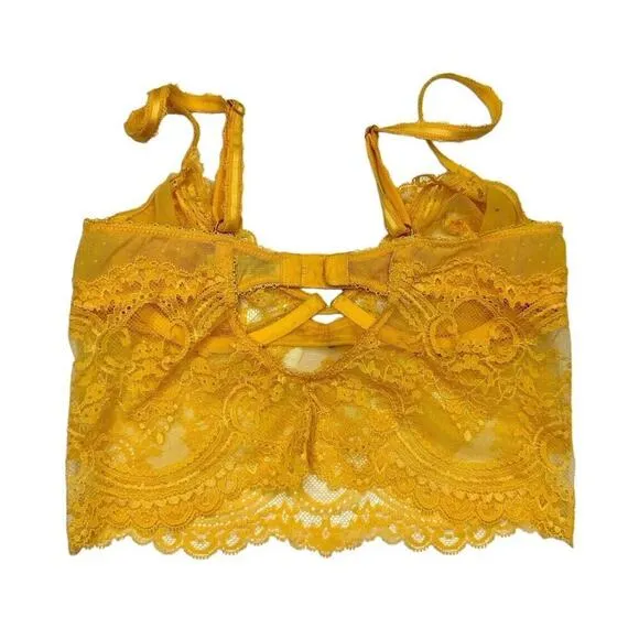 WACOAL Women's Standard Chrystalle 3/4 Bra Bralette Clementine Orange Size S $80