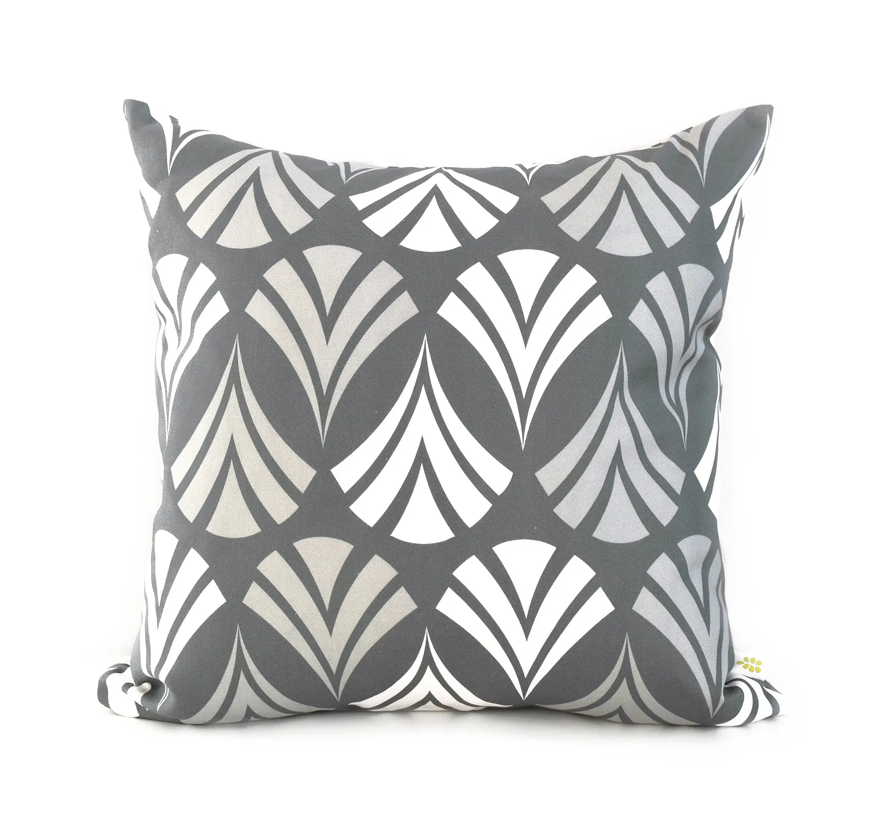 Waltz Linen Cotton Pillow (18x18) – Steel Grey