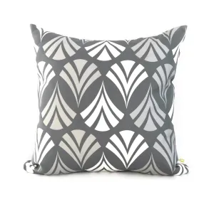 Waltz Linen Cotton Pillow (18x18) – Steel Grey