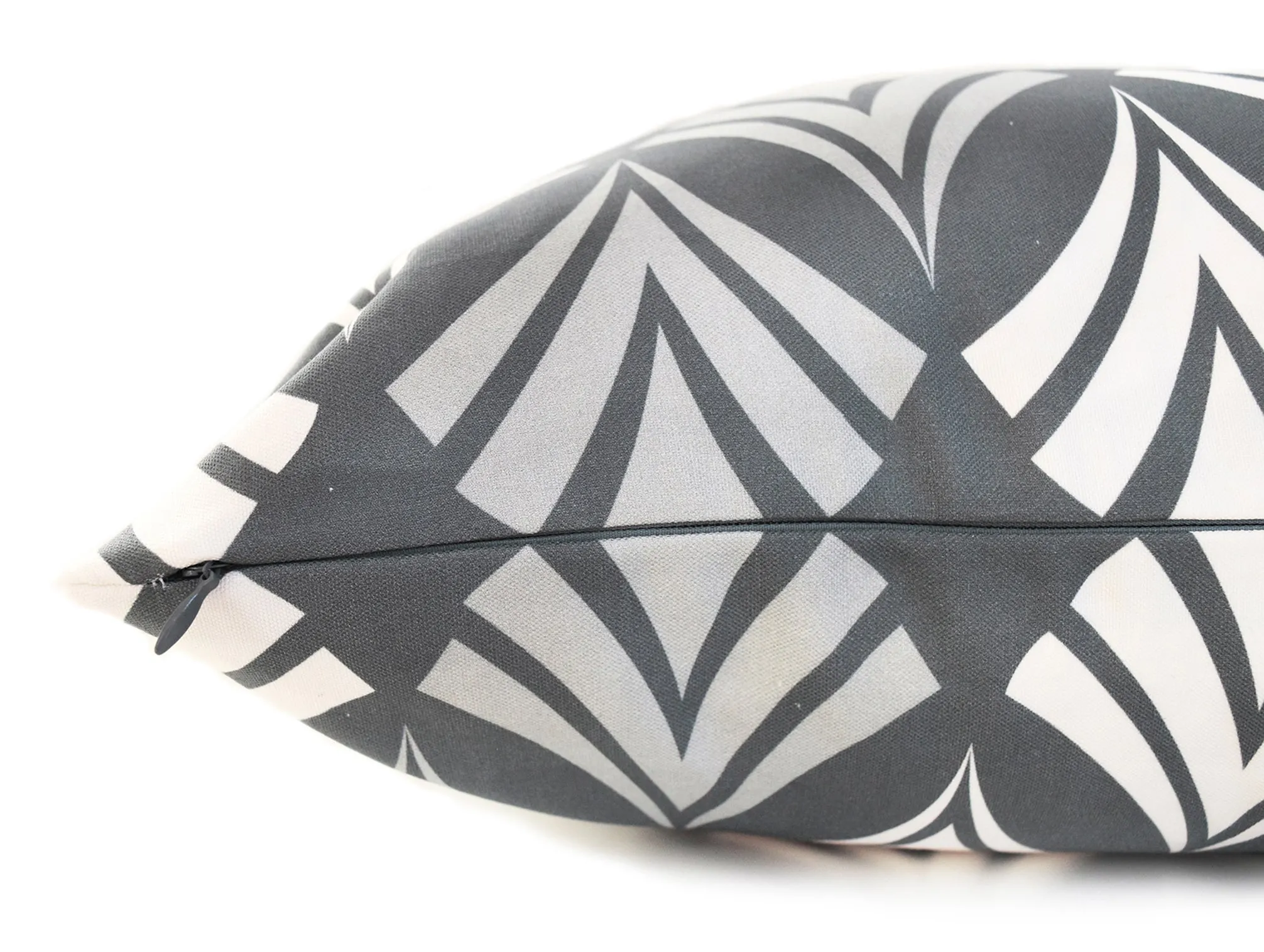 Waltz Linen Cotton Pillow (18x18) – Steel Grey