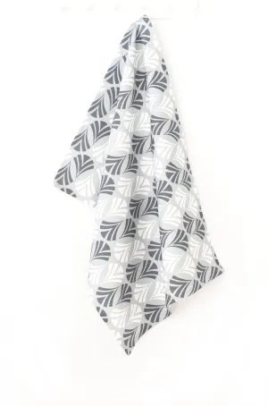 Waltz Linen Cotton Tea Towel (18.5x25) – Steel Grey