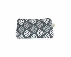Waltz Zipper Mini Pouch – Steel Grey (8" x 4.5" x 2")