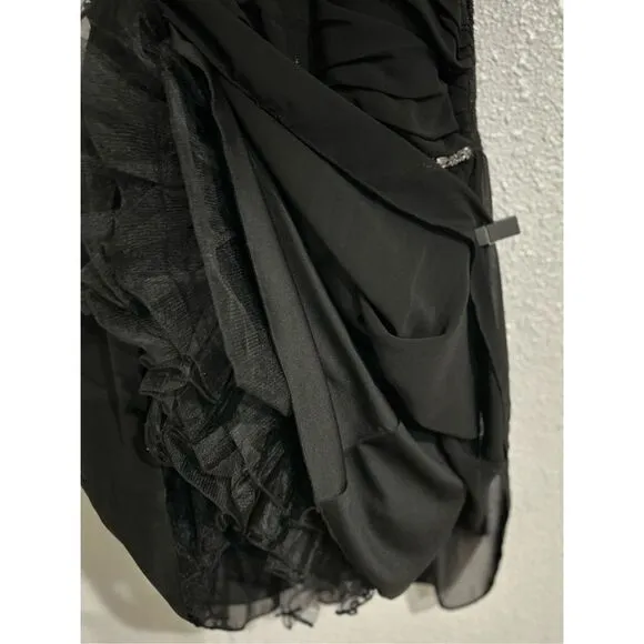 Way In Clothing Co Women's Vintage Y2K Prom Party Cocktail Dress Black Size 9
