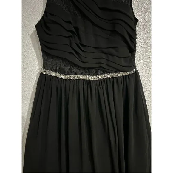 Way In Clothing Co Women's Vintage Y2K Prom Party Cocktail Dress Black Size 9