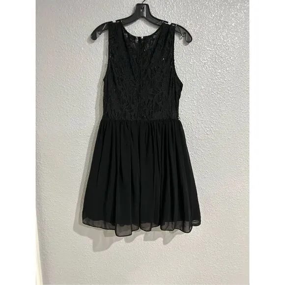 Way In Clothing Co Women's Vintage Y2K Prom Party Cocktail Dress Black Size 9