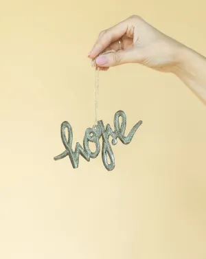WE Hope Metal Ornament