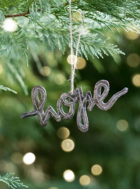 WE Hope Metal Ornament