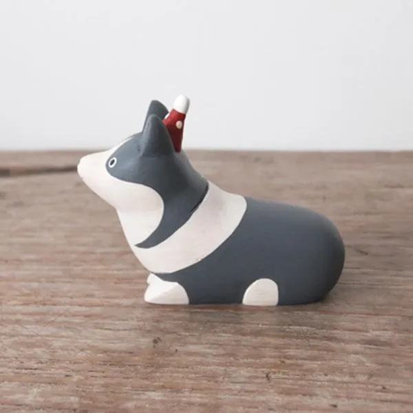 Wee Wooden Party Corgi