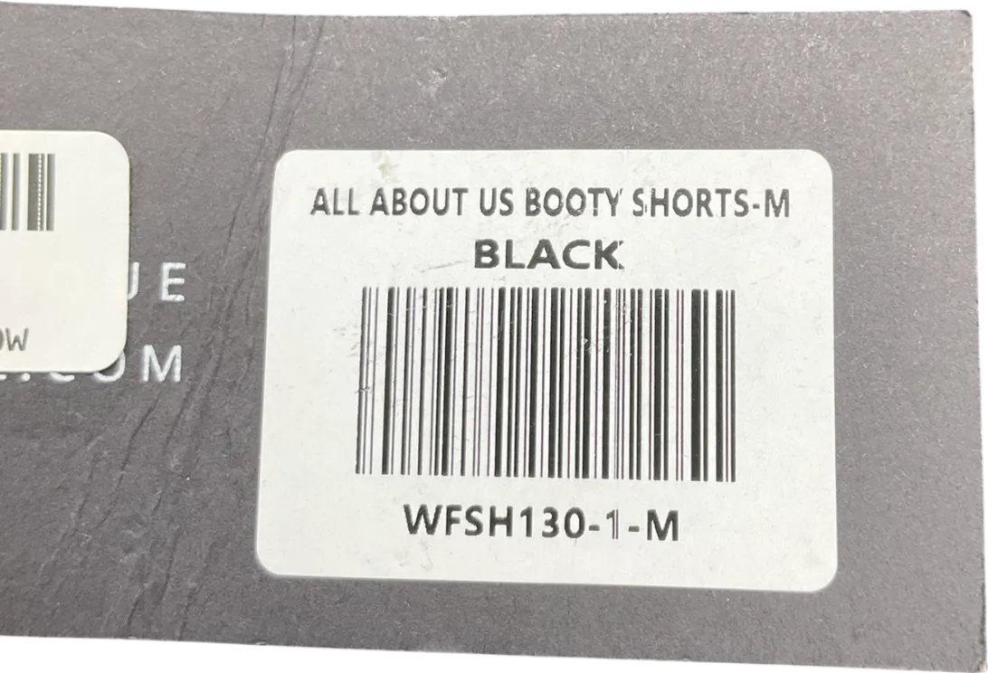 White Fox Black All About Us Booty Shorts UK M