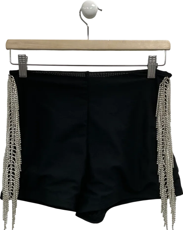 White Fox Black All About Us Booty Shorts UK M