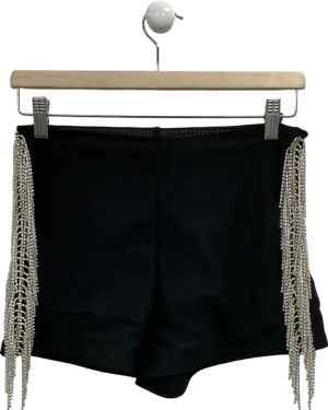 White Fox Black All About Us Booty Shorts UK M