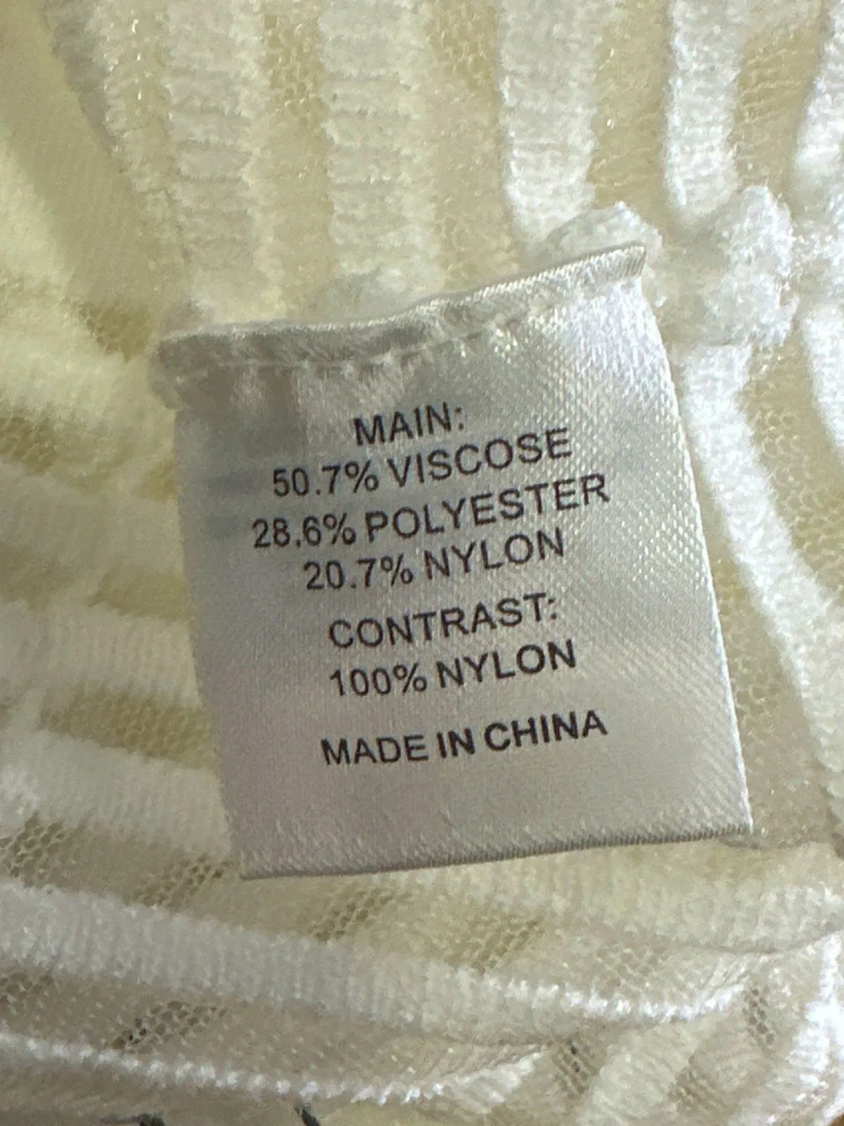 White Fox White Striped Midi Dress UK XS
