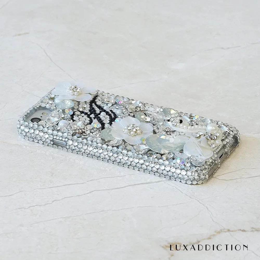 White Lily Personalized Name & Initials Design (style PN_1117)