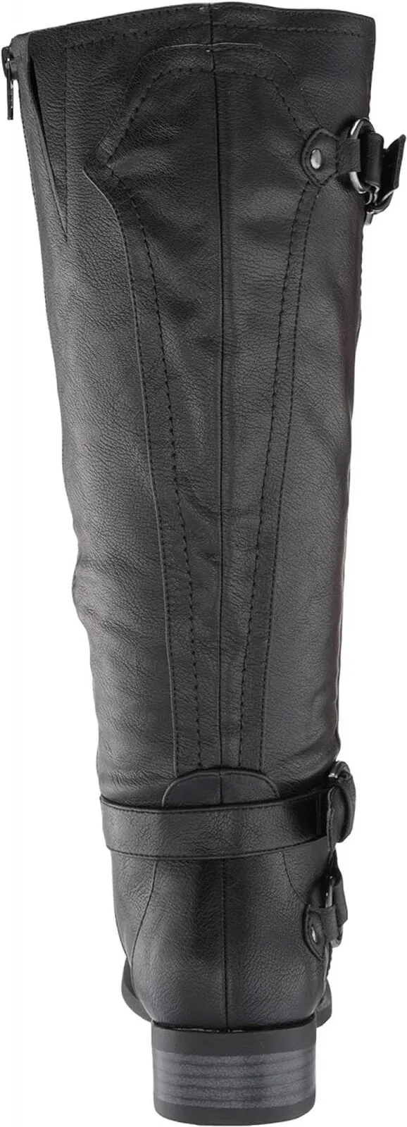 White Mountain Loyal Tall Shaft Wide Calf Boots Wide Calf Shoes Black 6.5M-WC