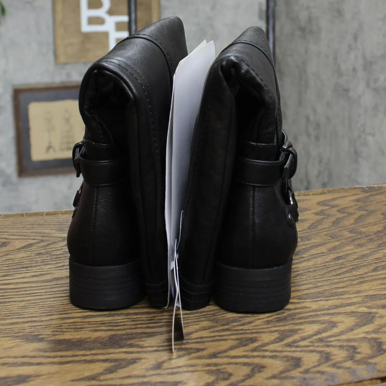 White Mountain Loyal Tall Shaft Wide Calf Boots Wide Calf Shoes Black 6.5M-WC
