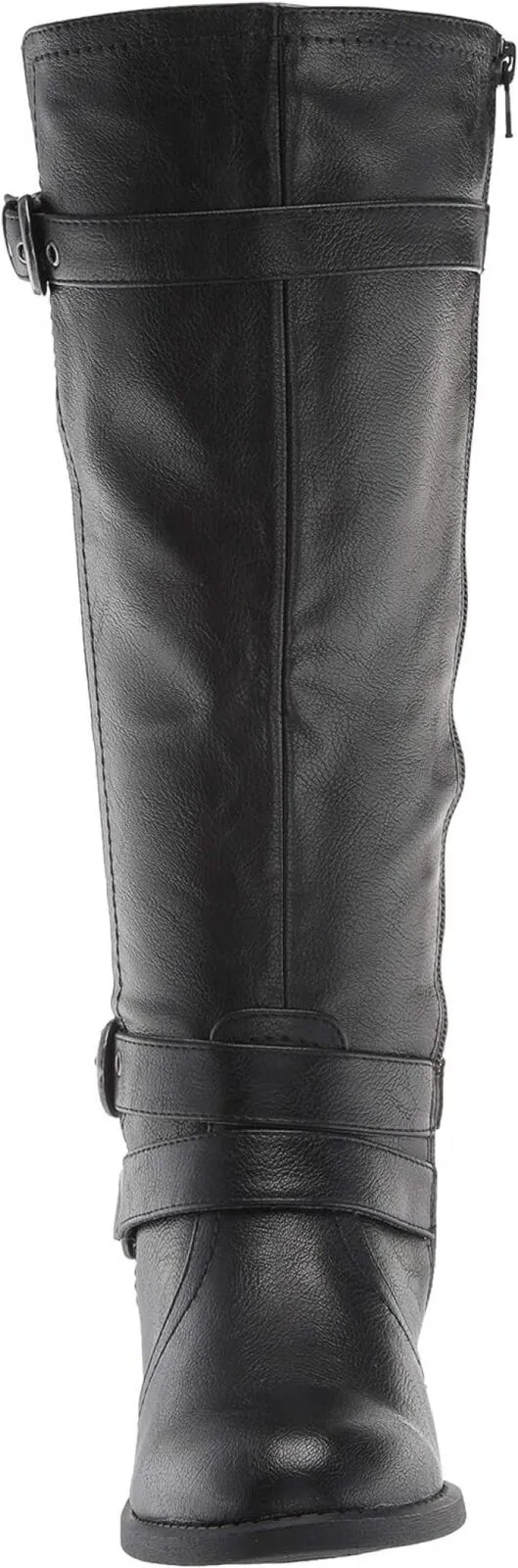 White Mountain Loyal Tall Shaft Wide Calf Boots Wide Calf Shoes Black 6.5M-WC