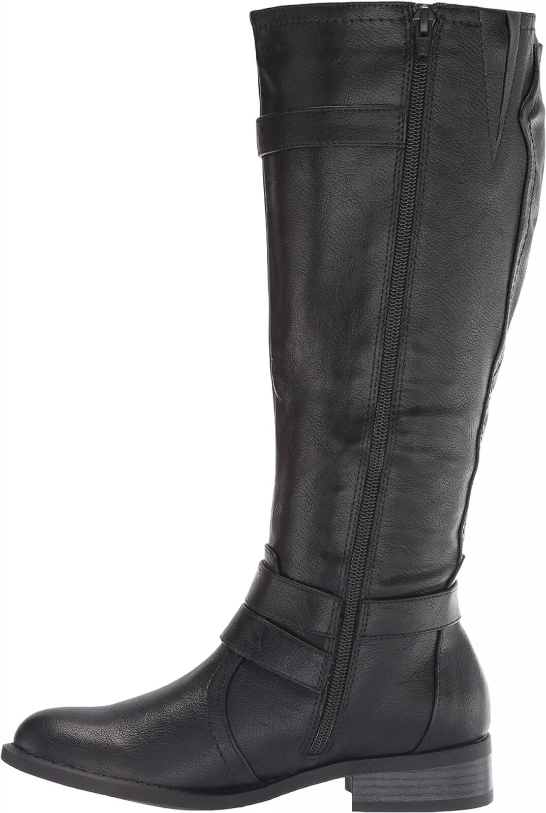 White Mountain Loyal Tall Shaft Wide Calf Boots Wide Calf Shoes Black 6.5M-WC