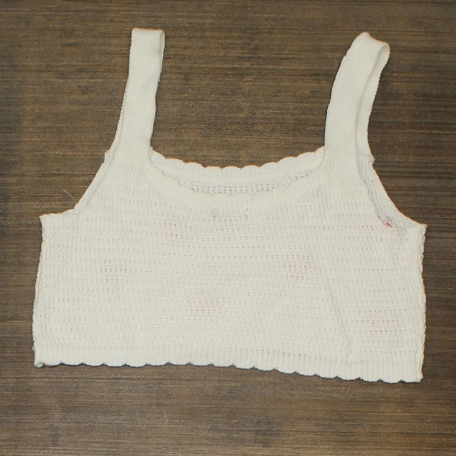 Wild Fable Scoop Neck Sweater Knit Tank Top 83911824 Almond Hibiscus Ivory XL