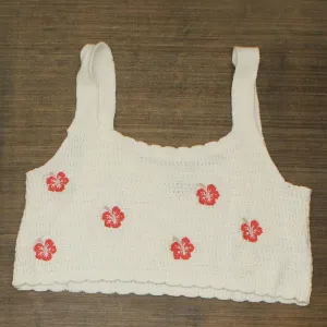 Wild Fable Scoop Neck Sweater Knit Tank Top 83911824 Almond Hibiscus Ivory XL
