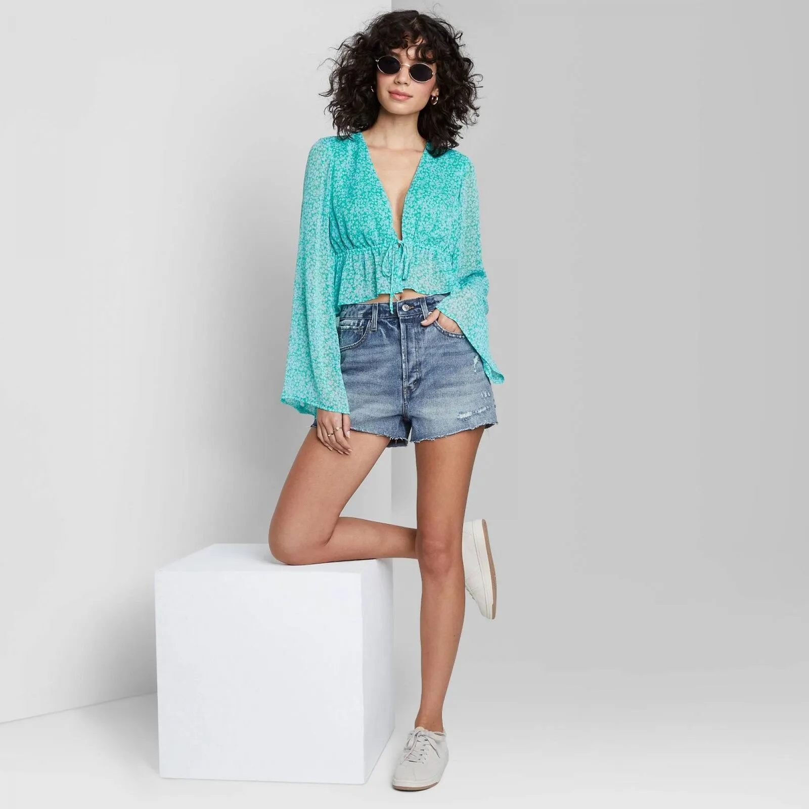 Wild Fable Super-High Rise Cut-Off Jean Shorts