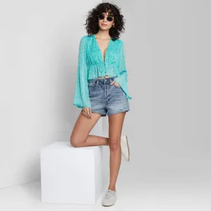 Wild Fable Super-High Rise Cut-Off Jean Shorts
