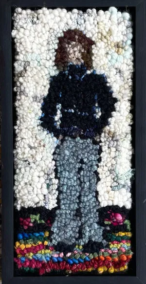 Woman in Jeans - 6.5" x 12.5" Framed