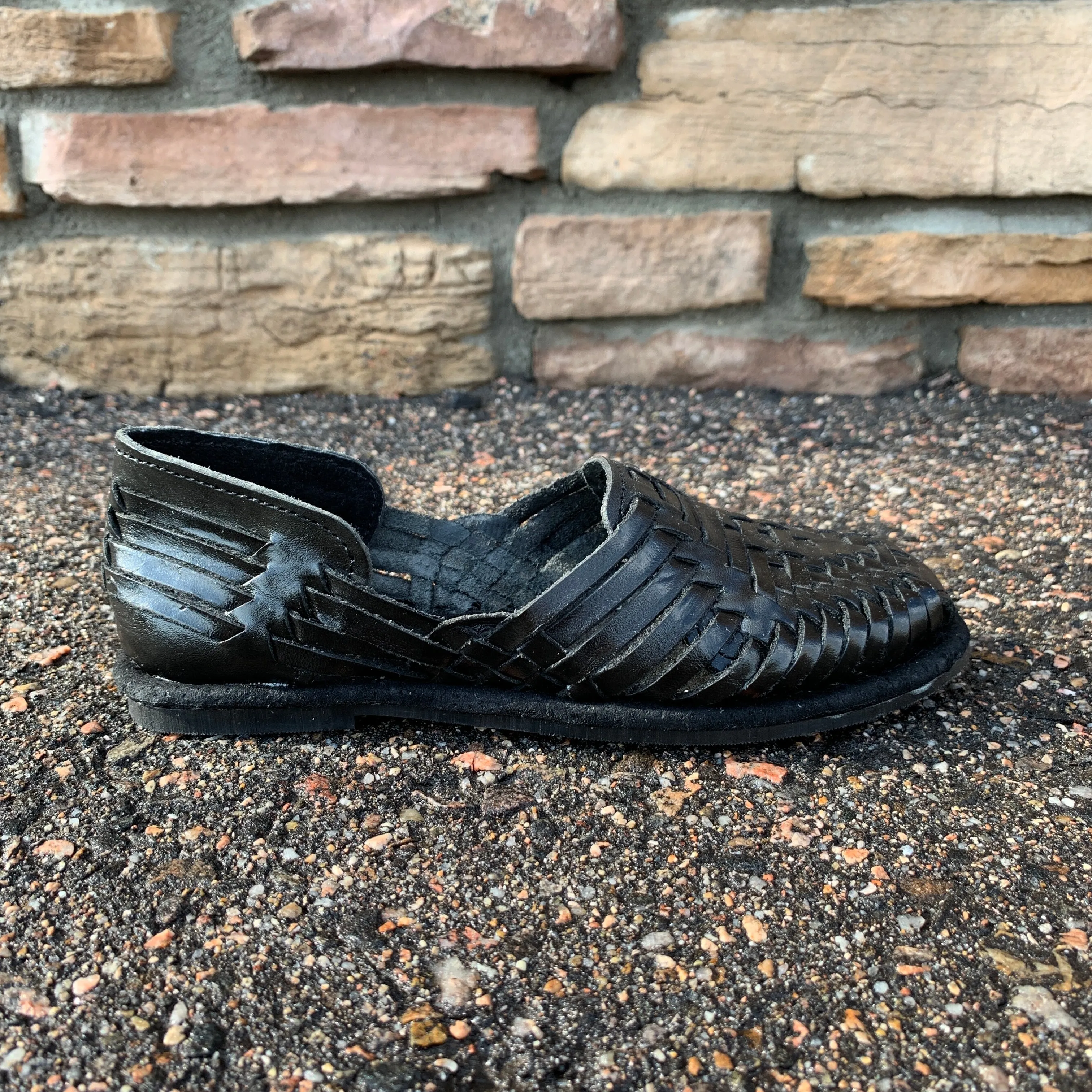 Women Black Mexican Handmade Sandles