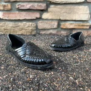 Women Black Mexican Handmade Sandles