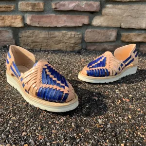 Women Blue Mexican Handmade Sandles