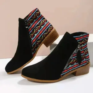 Women Low Heels Solid Colors Boots Sexy Ladies Pumps