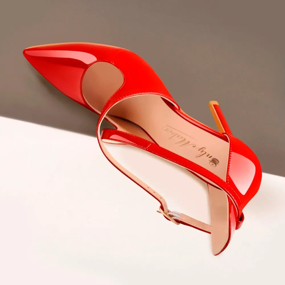 Women Pointed Toe Sandals Cross Strap Thin High Heels Wedding Shoes