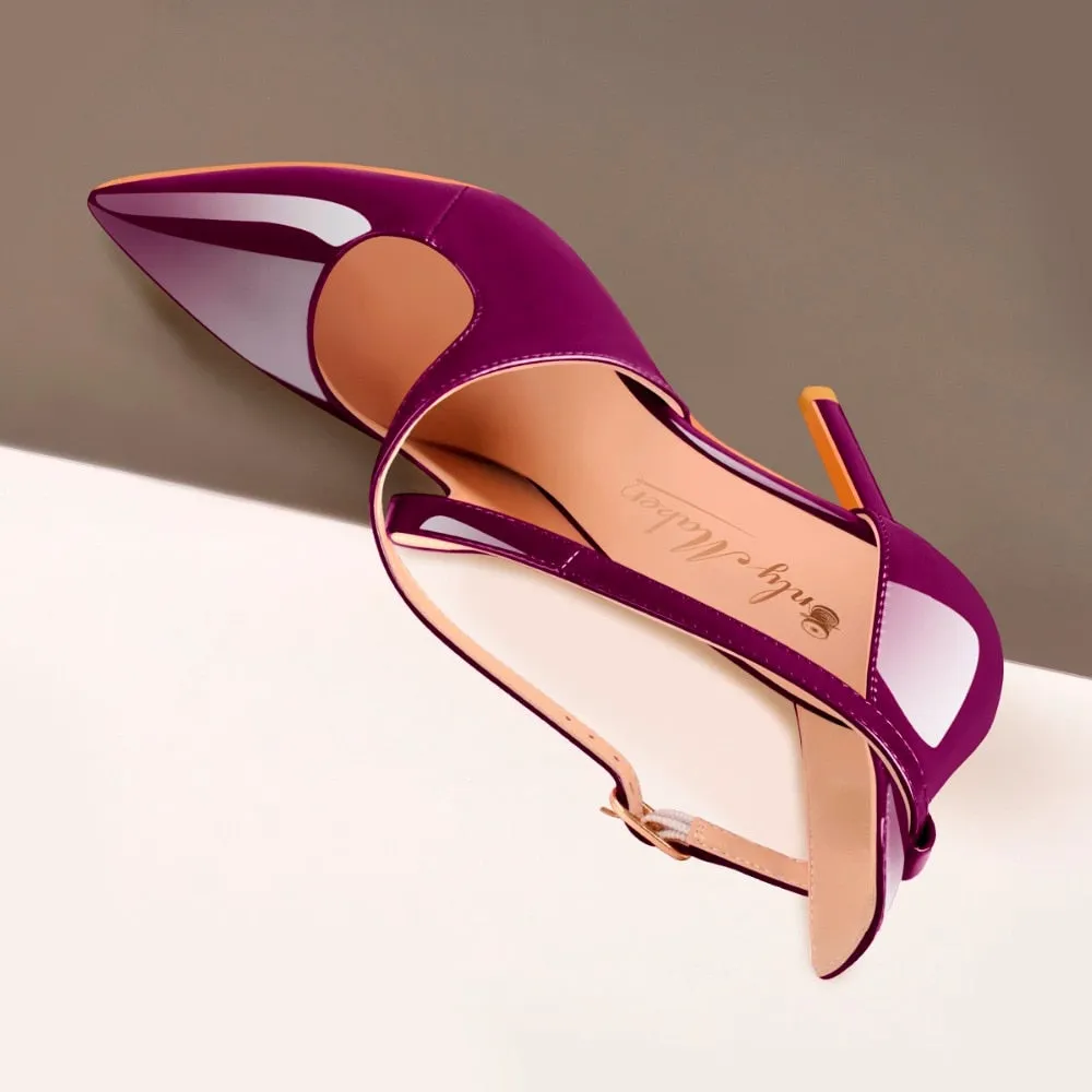 Women Pointed Toe Sandals Cross Strap Thin High Heels Wedding Shoes