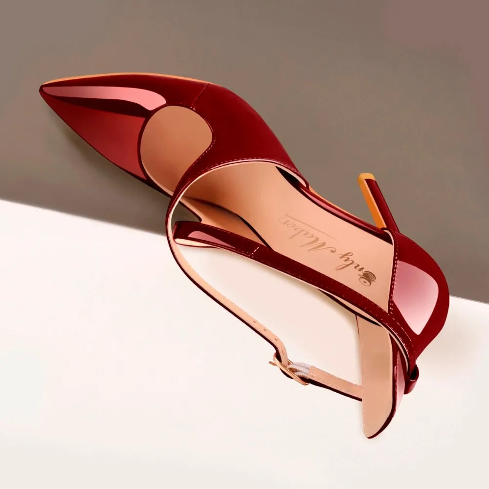 Women Pointed Toe Sandals Cross Strap Thin High Heels Wedding Shoes