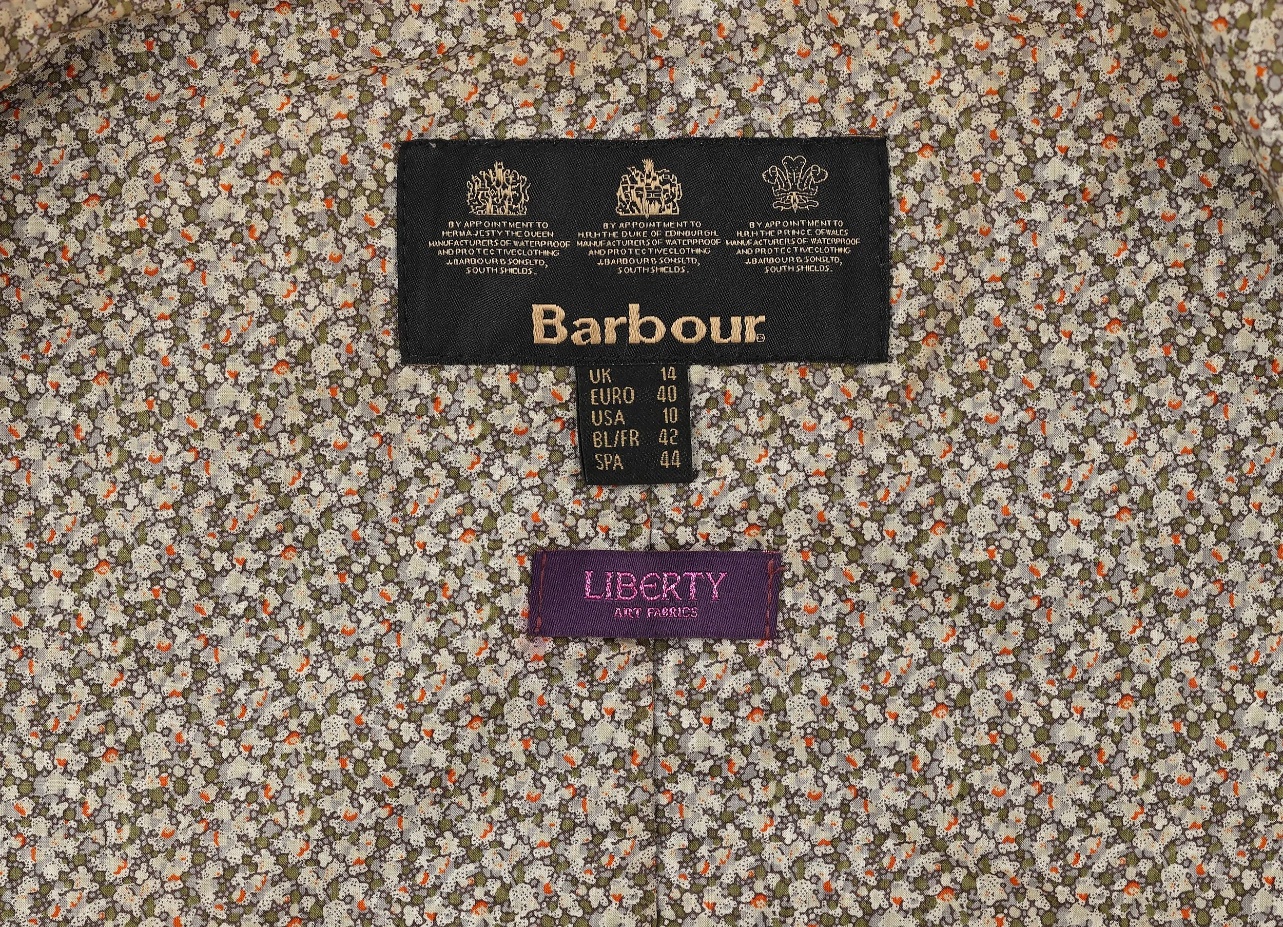 Women's Barbour Liberty Vintage Durham Wax Jacket Coat - Blue - Women's L