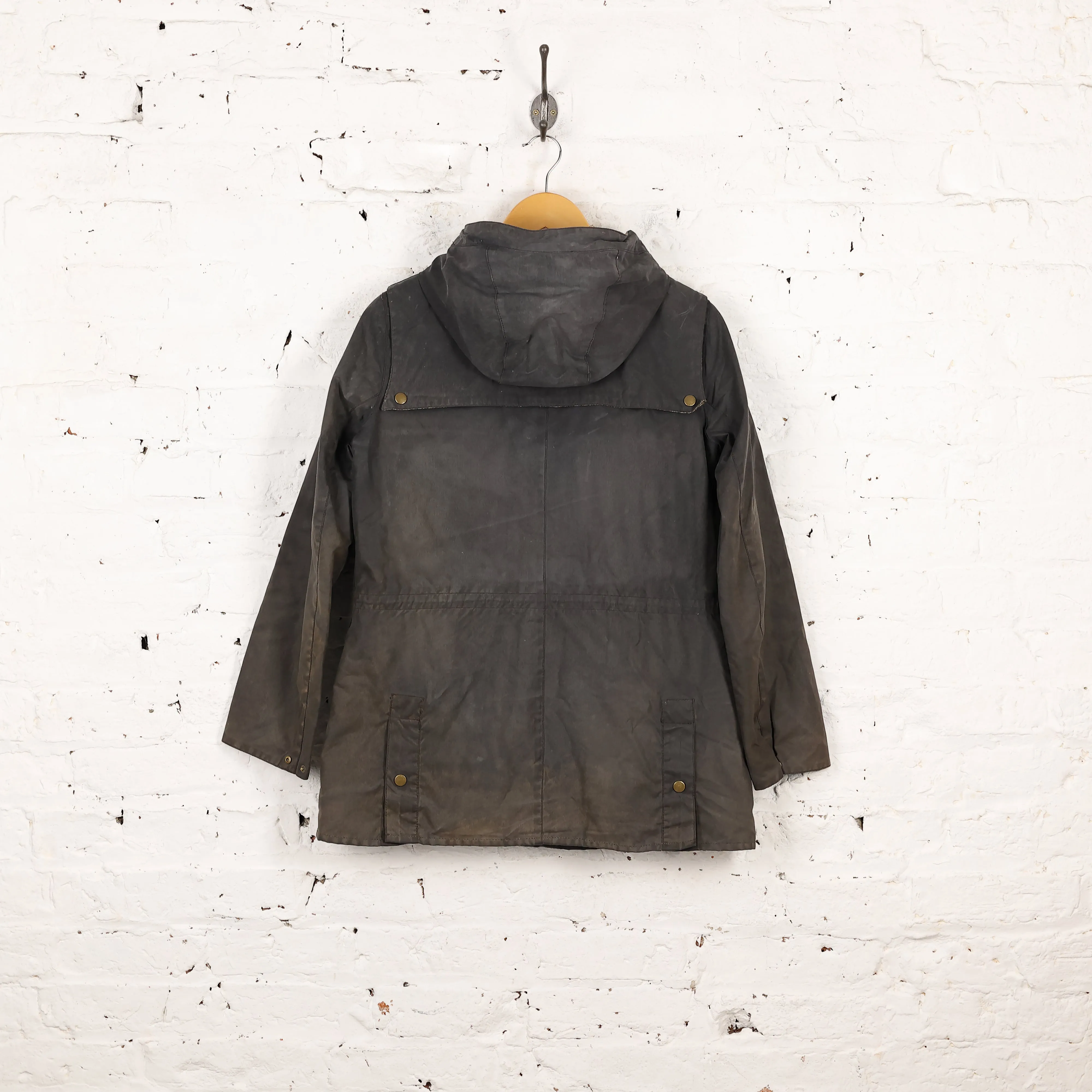 Women's Barbour Liberty Vintage Durham Wax Jacket Coat - Blue - Women's L