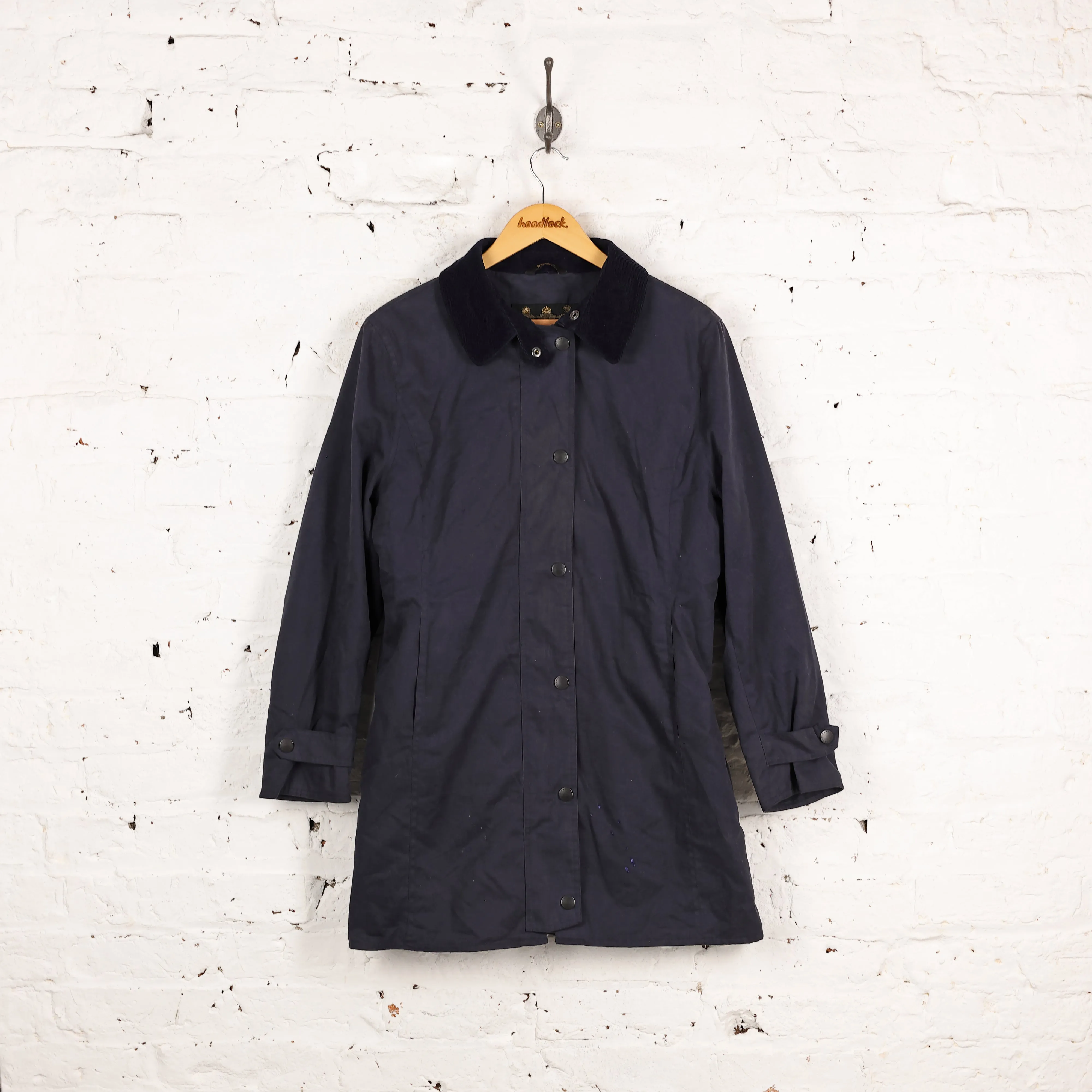 Women's Barbour Lightweight Newmarket Jacket - Blue - Women's XL