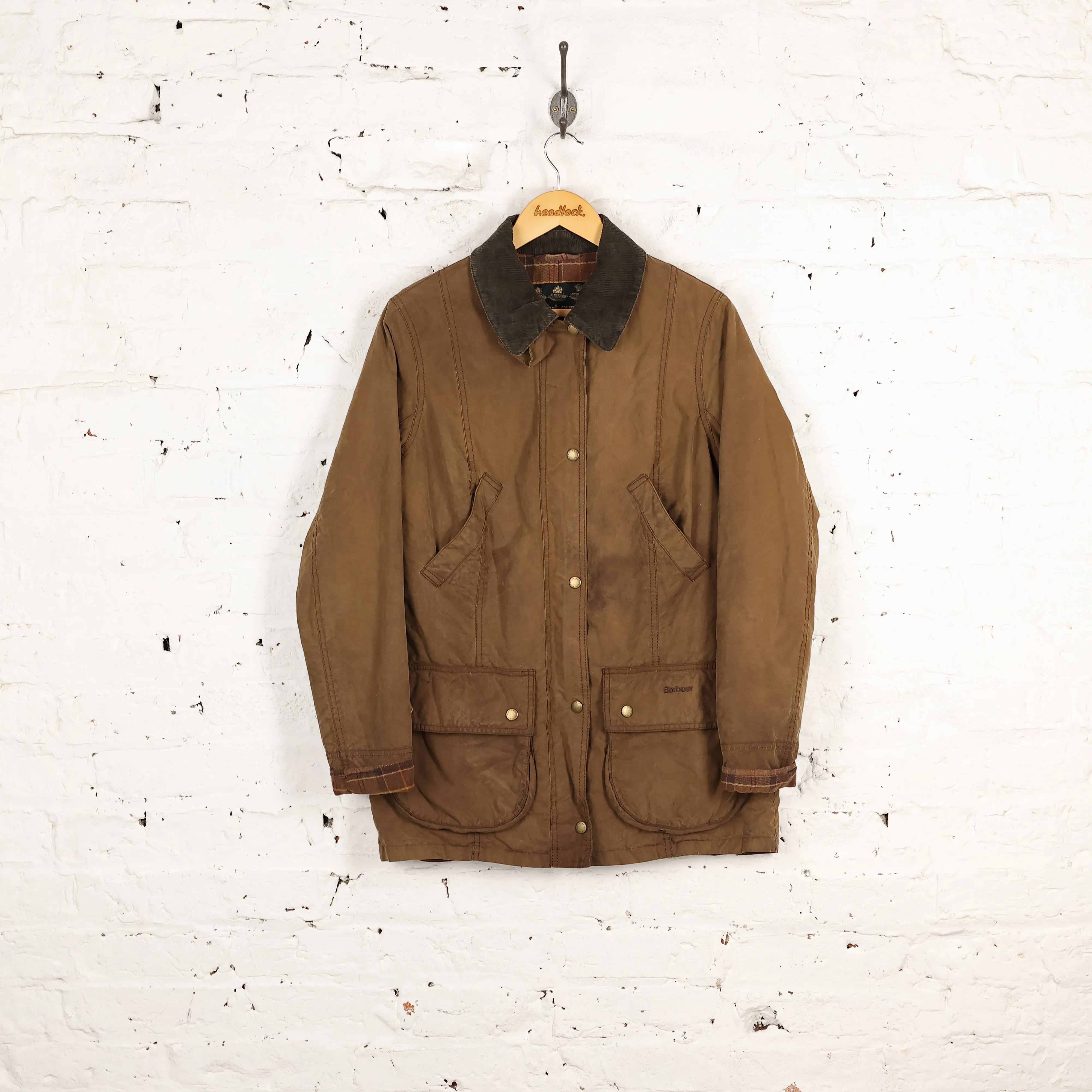 Women's Barbour Vintage Beadnell Wax Jacket - Brown - Women's M