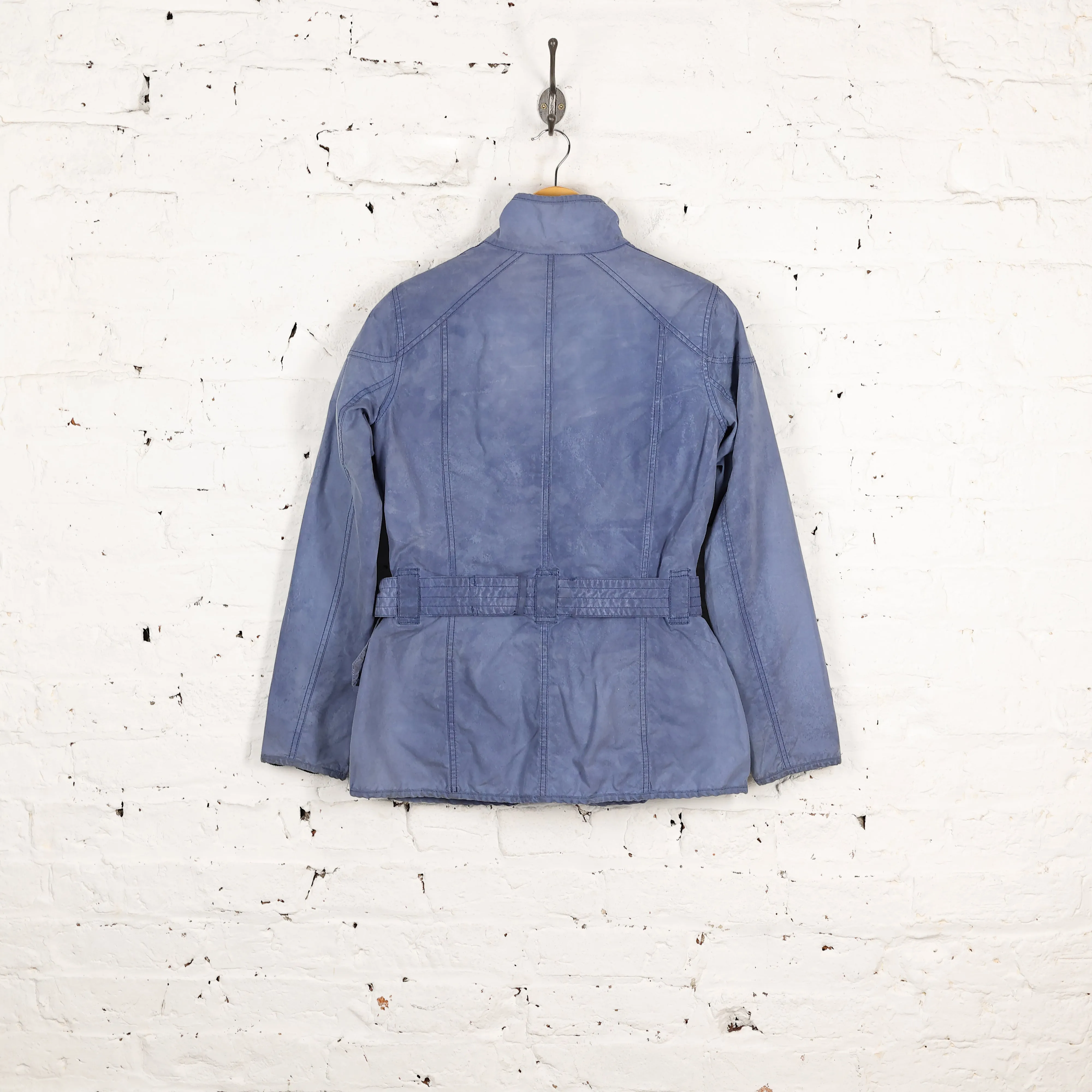 Women's Barbour Vintage International Wax Jacket - Blue - Women's M