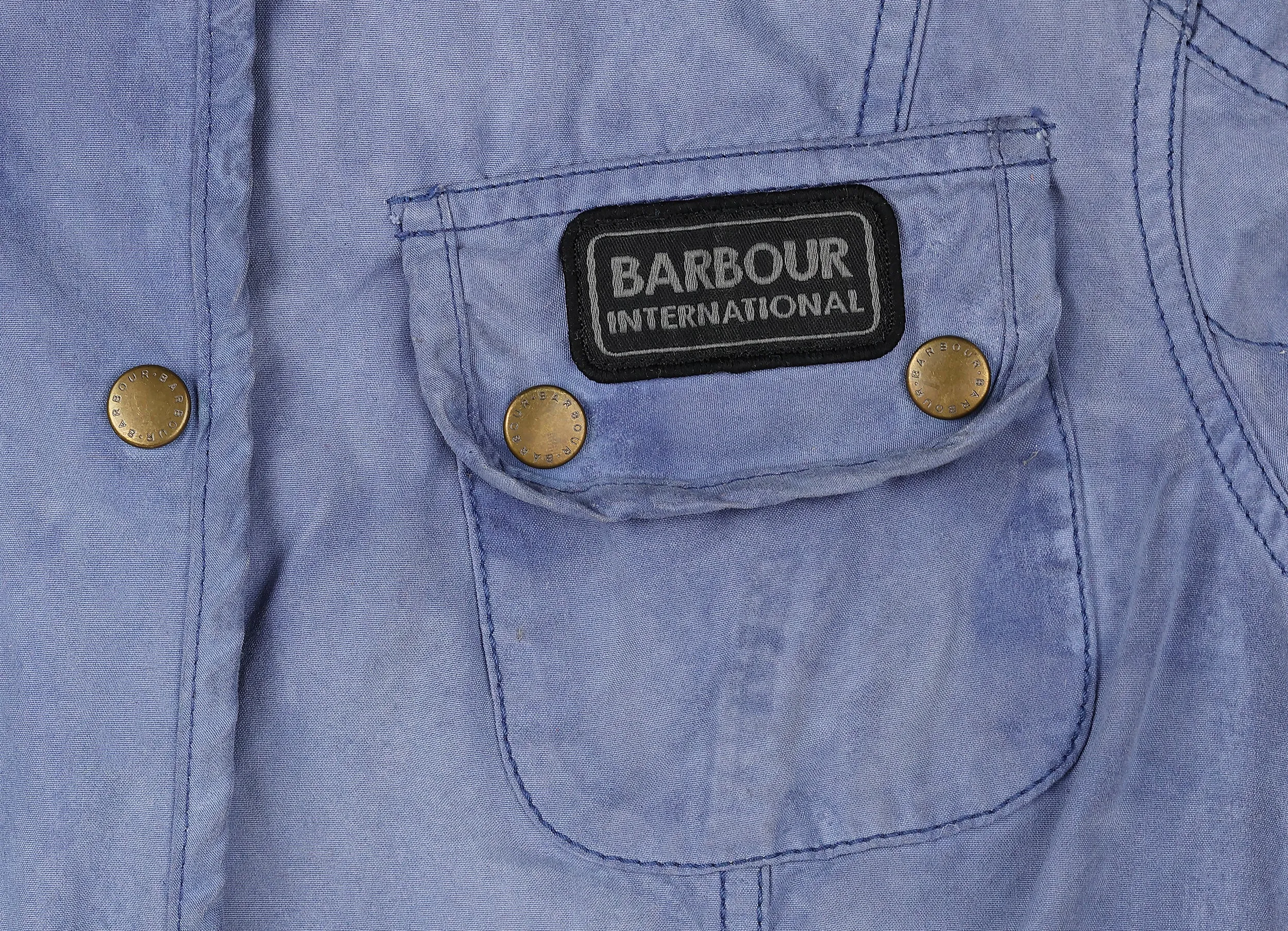 Women's Barbour Vintage International Wax Jacket - Blue - Women's M
