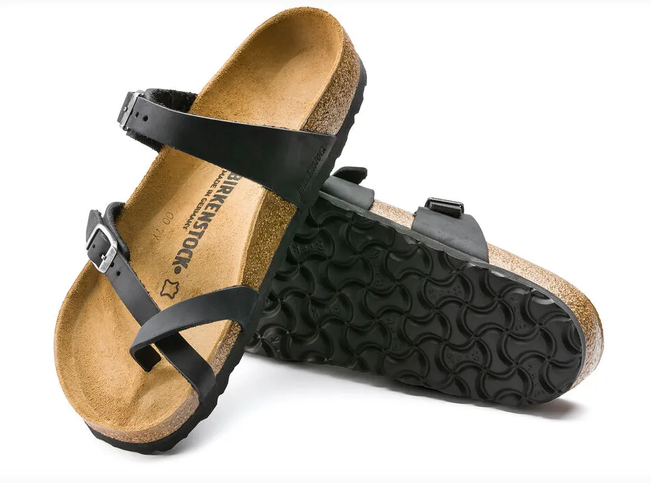 WOMEN'S BIRKENSTOCK MAYARI OILED LEATHER | BLACK