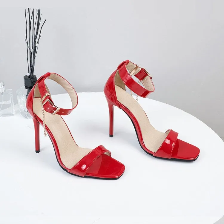 Women's Buckle Ankle Strap High Heel Stiletto Sandals