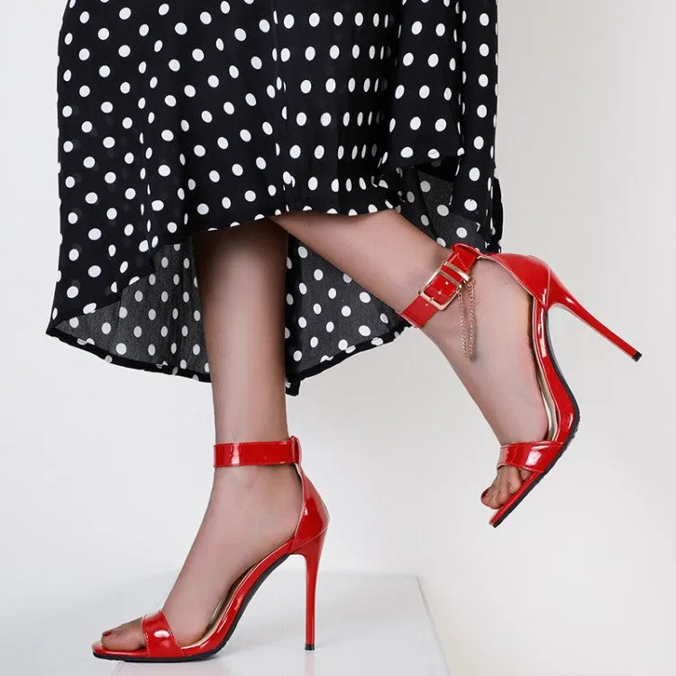 Women's Buckle Ankle Strap High Heel Stiletto Sandals