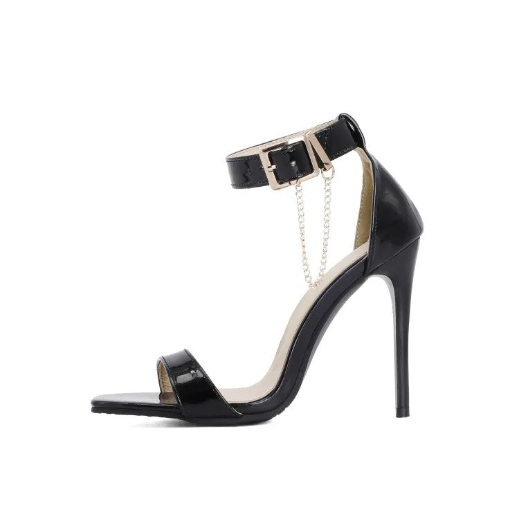 Women's Buckle Ankle Strap High Heel Stiletto Sandals