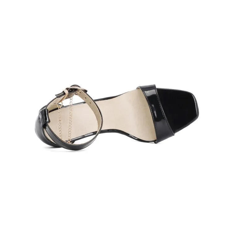 Women's Buckle Ankle Strap High Heel Stiletto Sandals