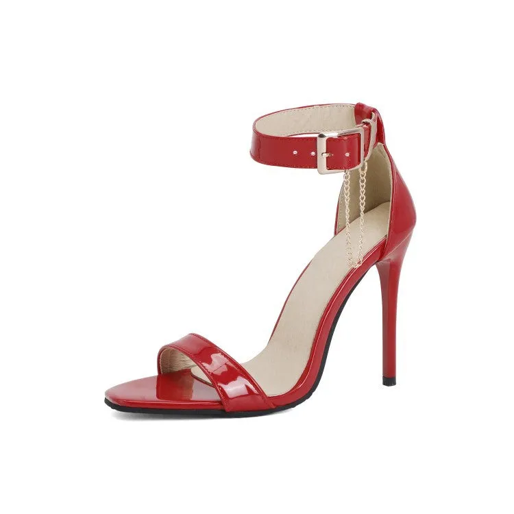 Women's Buckle Ankle Strap High Heel Stiletto Sandals