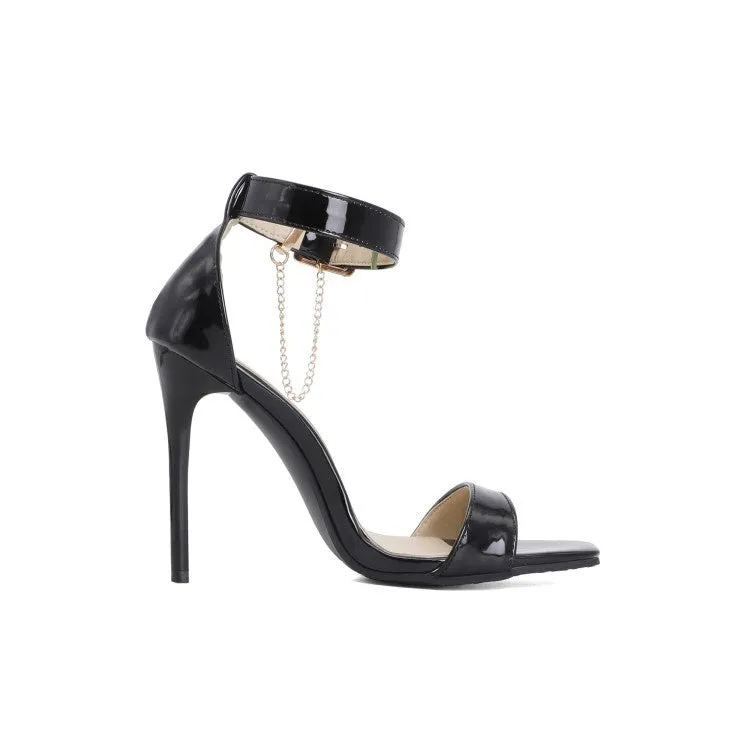 Women's Buckle Ankle Strap High Heel Stiletto Sandals